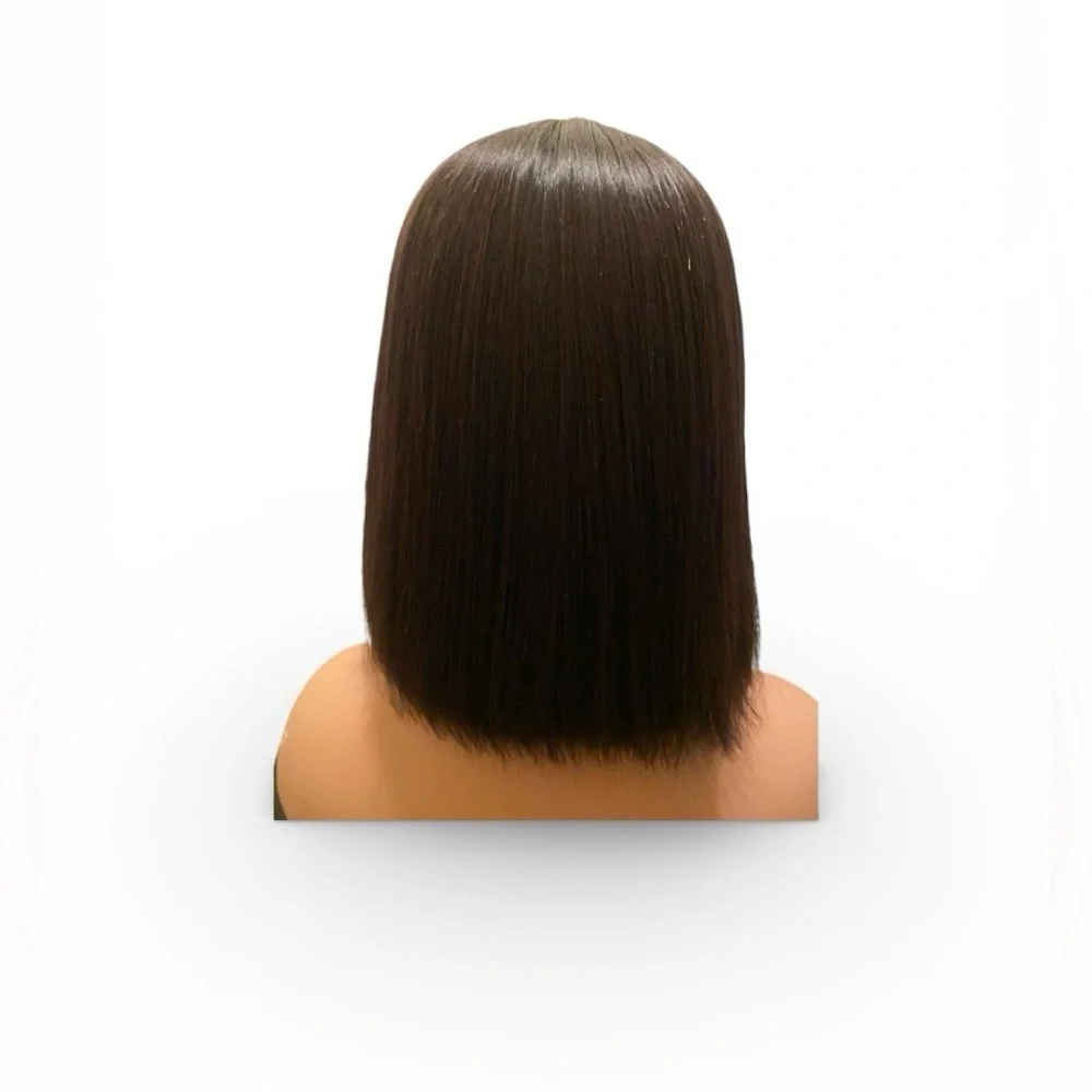 BC296 Human Hair 2x6 lace closure bob wig